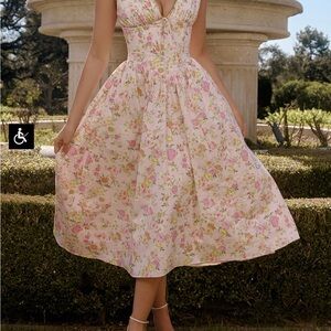 House of CB Emmeline floral midi dress